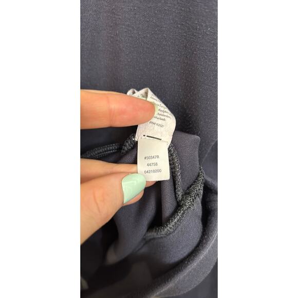 SPANX Sweatshirt Womens Large Charcoal Gray AirEssentials Crewneck Cropped - Picture 4 of 5